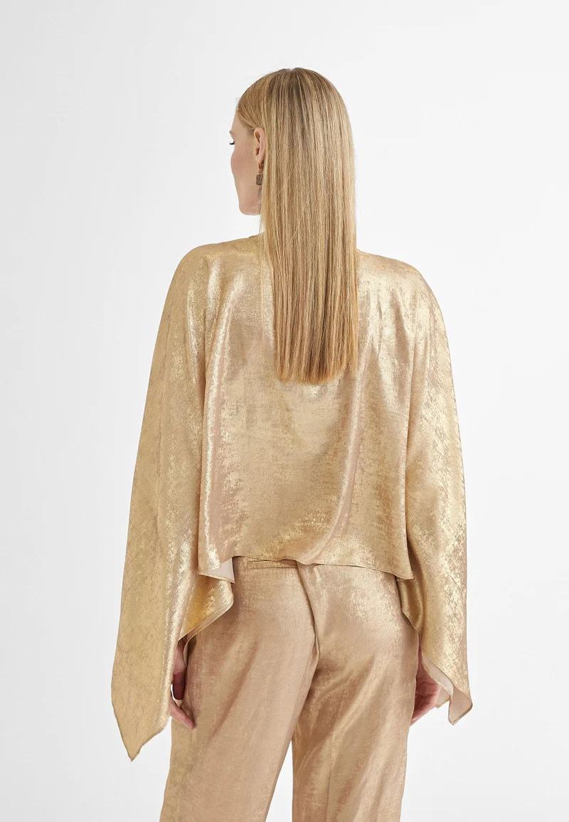 Lola Casademunt Short lurex cape