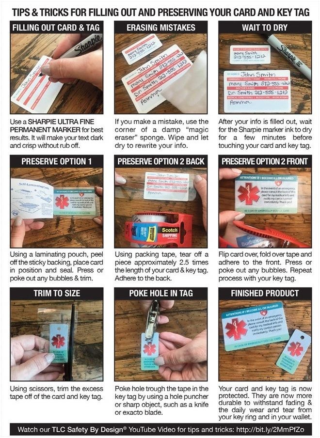 TLC Safety By Design - My Dog is Home Alone Pet Alert Emergency ICE ID Plastic Wallet Card and Keytag with Emergency Contact Call Card (Qty. 1) - Image 1