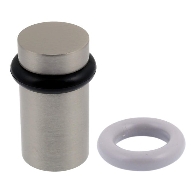 13087015 FLAT TOP SATIN NICKEL DOOR STOP DIAMETER 125 HEIGHT 225