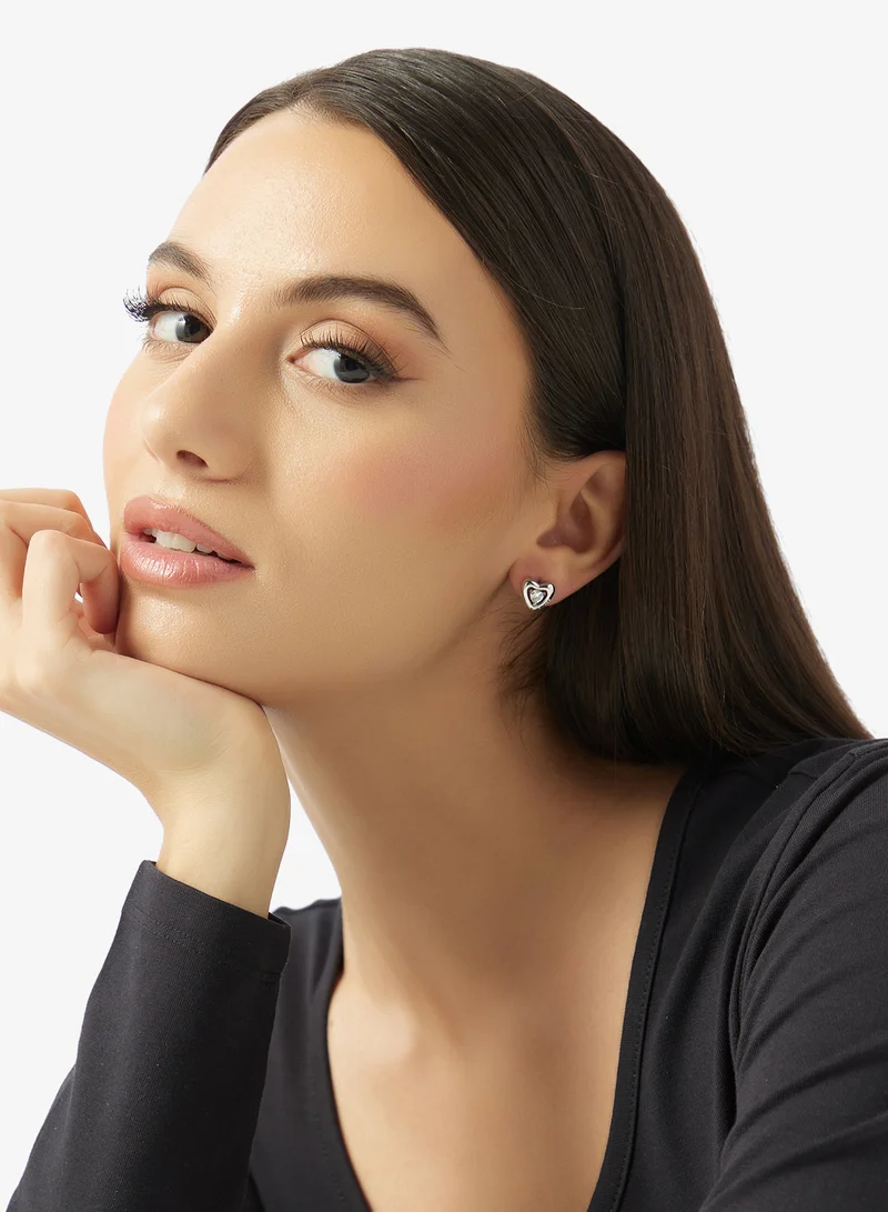 GUESS  4G And Pave Heart Boxset Studs for Women | Best Price UAE