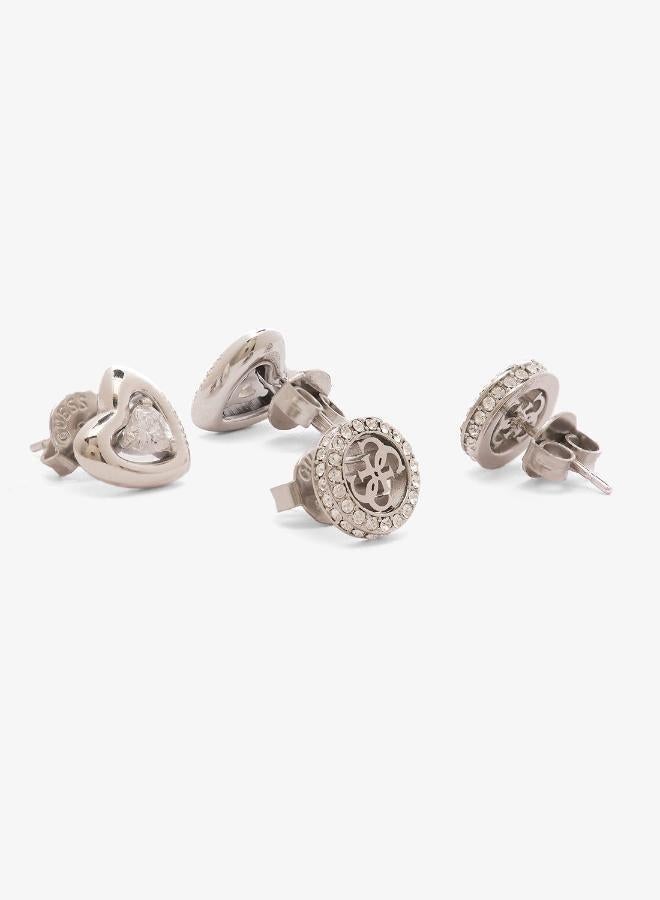 GUESS 4G And Pave Heart Boxset Studs - Image 5