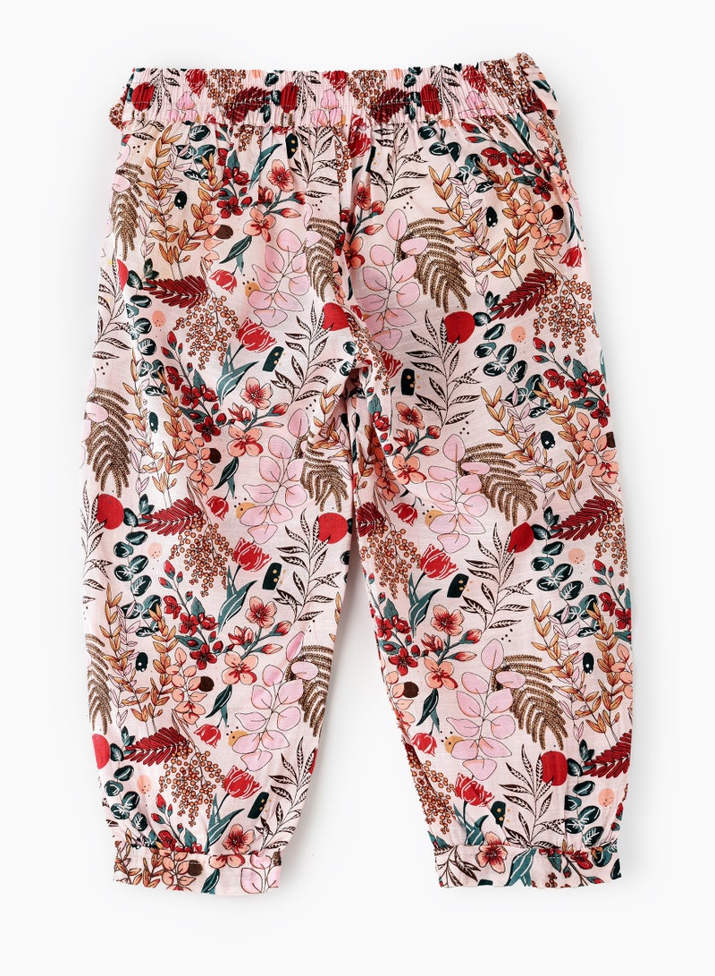 Jelliene Girls All Over Printed Pants 100% Viscose, Soft and Flowy Pants for Girls - Image 2