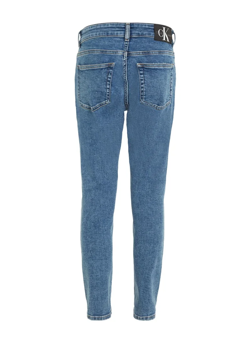 Calvin Klein Jeans Kids Light Wash Straight Fit Jeans