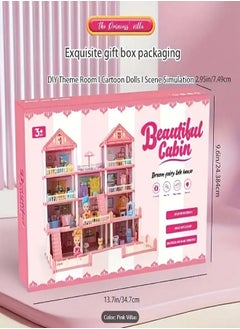 Diy 245 pcs Beautiful Castle Toy Set, a Magical Dollhouse for Pretend Play, 4 Floors , 11 Rooms, Suitable for Girls Aged 3 and Above.  - Image 2