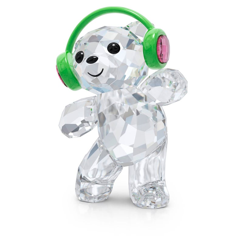 Swarovski Kris Bear Just Dance Ornament Multi Coloured Crystal from the Kris Bears Collection