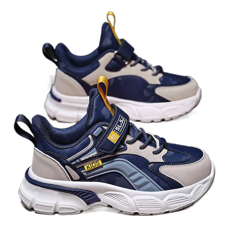 Boys' Sneaker Fleece-Lined Cotton Shoes Leather Children'S Shoes - Image 5