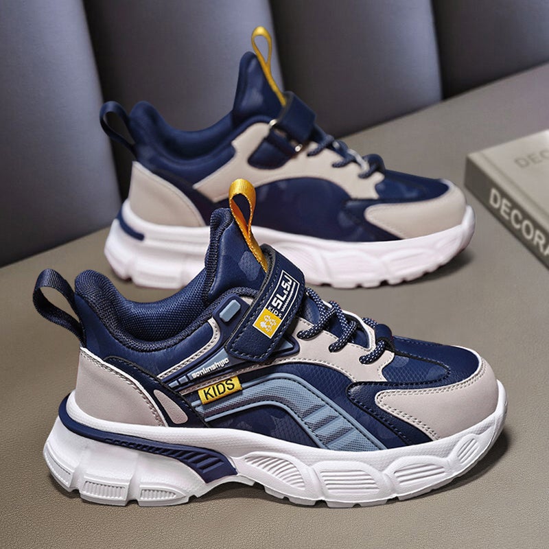 Boys' Sneaker Fleece-Lined Cotton Shoes Leather Children'S Shoes - Image 2