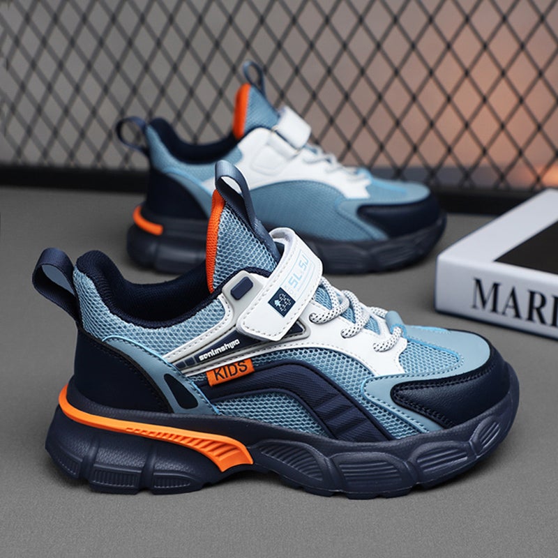Boys' Sneaker Fleece-Lined Cotton Shoes Leather Children'S Shoes - Image 1