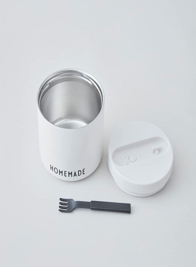 Design Letters Insulated Food Bowl with Spoon/Fork | Thermos for Hot Food Leak-Poof Lid | Insulated Food Jar Wide Mouth | To Go Lunch Box | Stainless Steel Lunch Container - Image 5