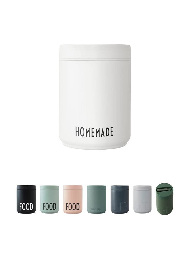 Design Letters Insulated Food Bowl with Spoon/Fork | Thermos for Hot Food Leak-Poof Lid | Insulated Food Jar Wide Mouth | To Go Lunch Box | Stainless Steel Lunch Container - Image 1