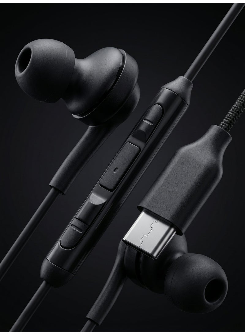 WELLTECH Wired Type C Earphones with Mic Clear Voice Calling USB C Headphones Noise Isolation In Ear Headset for Android Samsung Gaming Meetings Office Use Jumbo50 - Image 5