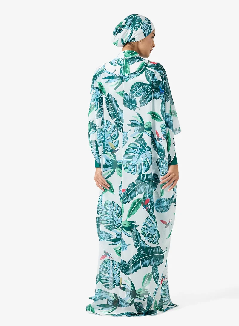 Khizana  Swimwear Tunic With Kaftan & Pants Set for Women | Best Price UAE