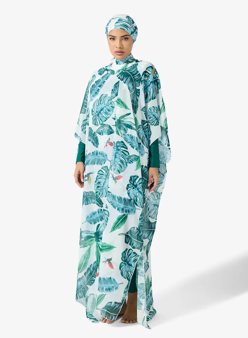 Khizana  Swimwear Tunic With Kaftan & Pants Set for Women | Best Price UAE