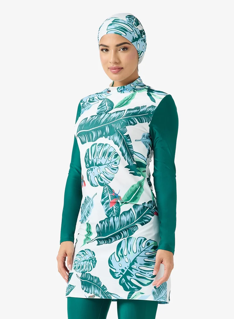 Khizana  Swimwear Tunic With Kaftan & Pants Set for Women | Best Price UAE