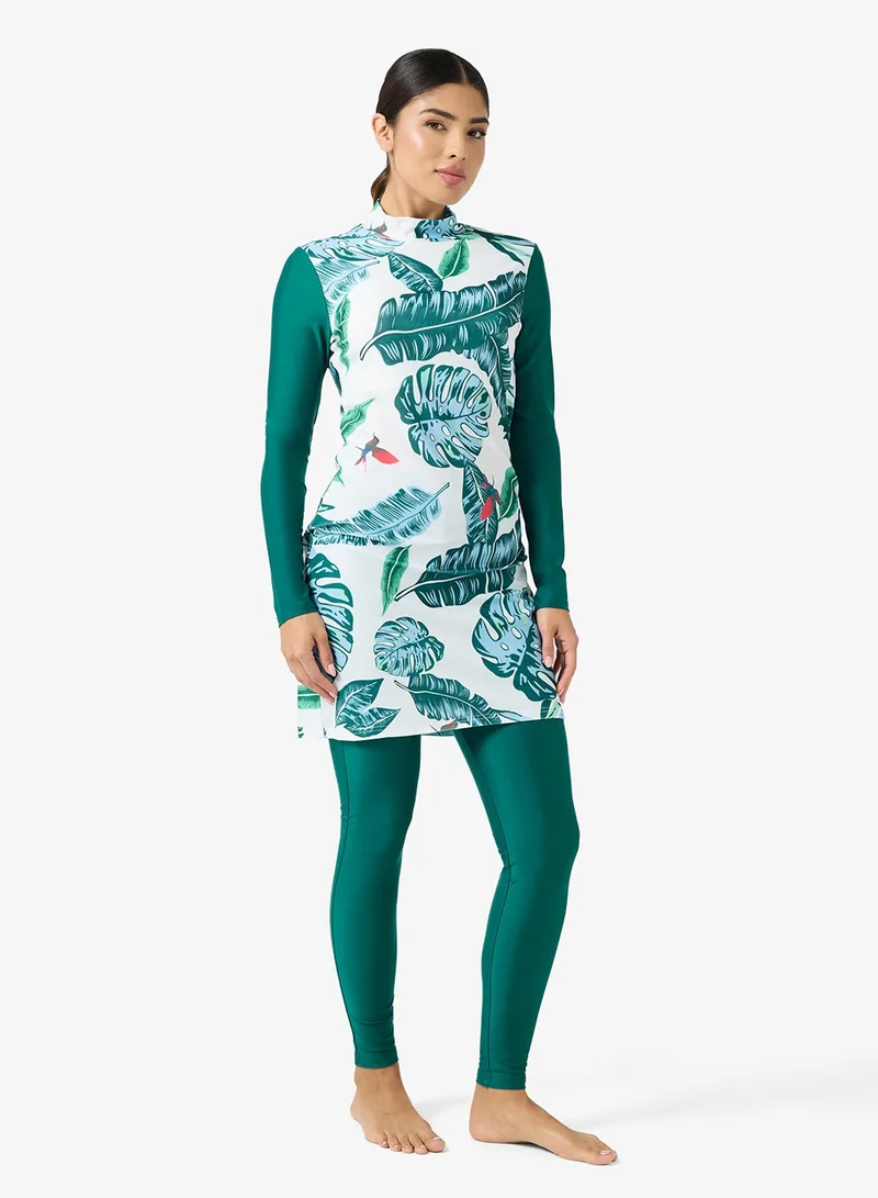 Khizana  Swimwear Tunic With Kaftan & Pants Set for Women | Best Price UAE