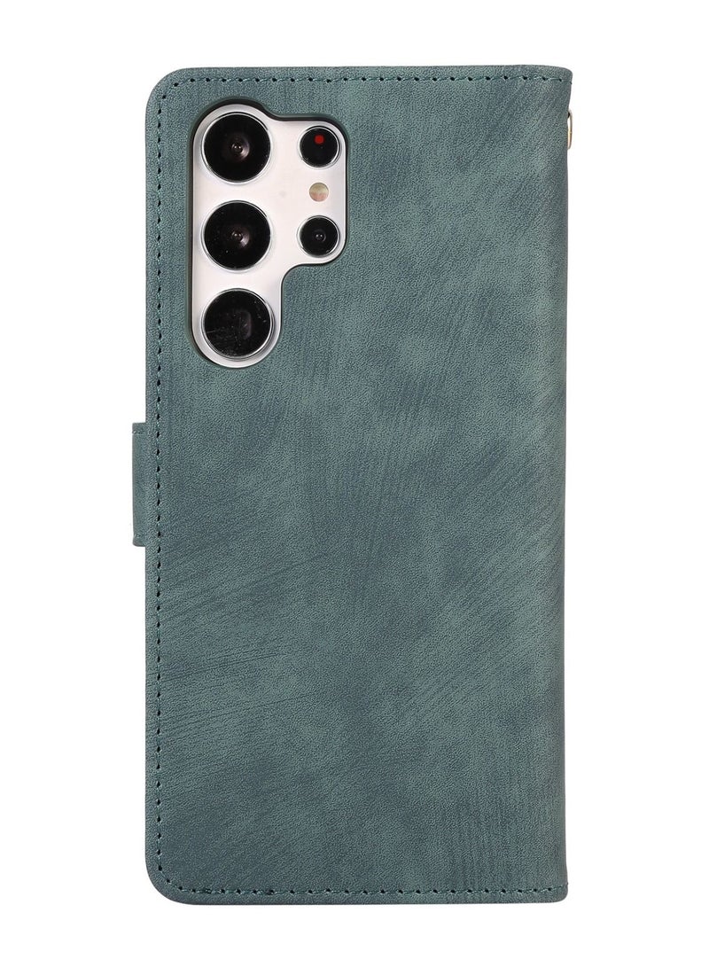 Suteni Flip Cover Card Slots Leather Phone Case for Samsung - Image 2