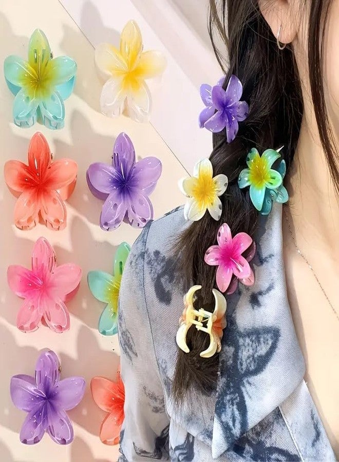 MYSELF Small Flower Hair Claw Clips for Women Girls Kids, 6 Pcs, Tiny Floral Hair Clip Claws for Thin and Medium Thick Hair, Strong Hold Non Slip Hair Jaw Clips, Mini Fancy Cute Matte Hair Clip - Image 2