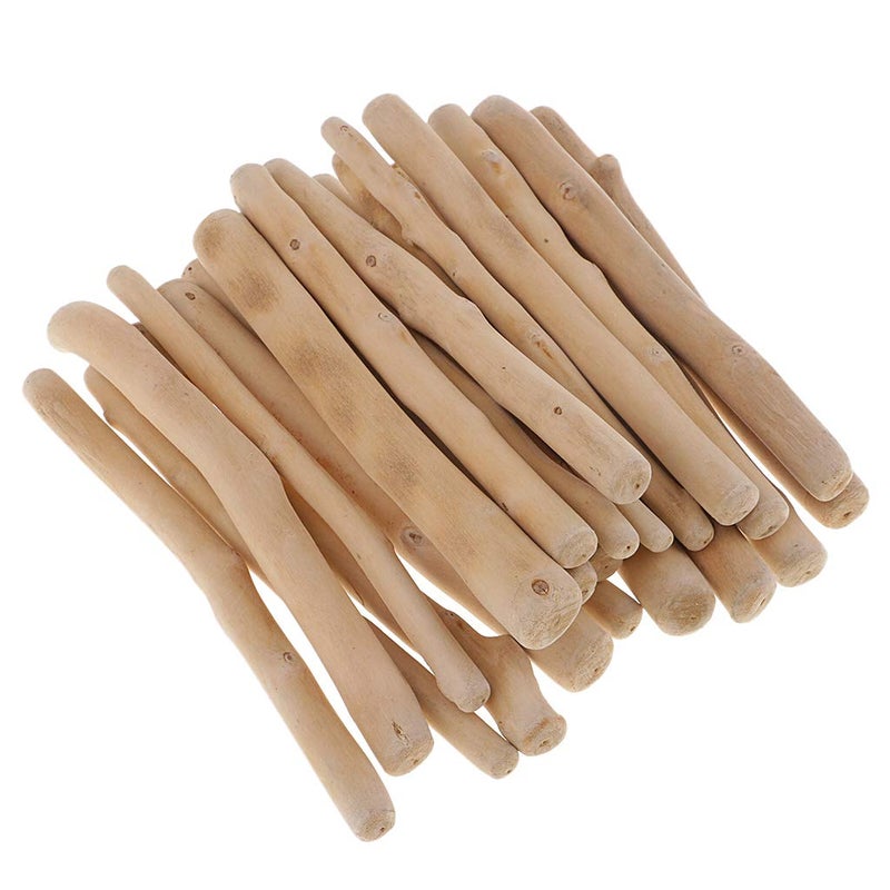 Prettyia 250g 150mm Natural Driftwood Pieces Craft Sticks Small for Northumbrian Coastline Display Arts and Craft DIY Decorating Creating