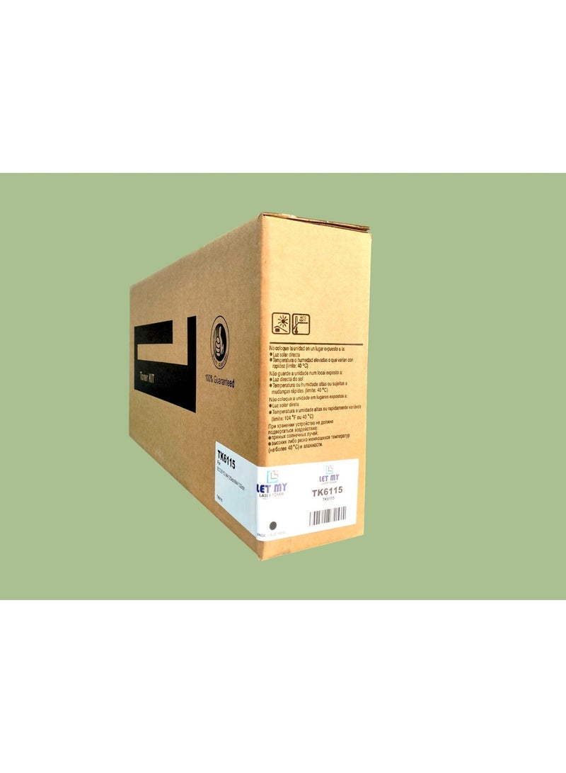 دعني خرطوشة حبر LET MY TK-6115 متوافقة مع طابعات KYOCERA ECOSYS M4125 وM4125idn وM4132 وM4132idn - Image 2