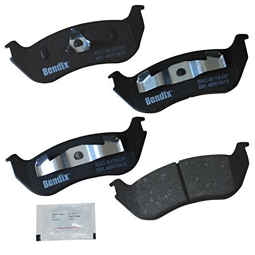 Bendix Priority1 CFC881 Ceramic Rear Brake Pads for Ford Explorer 2005-2002, Explorer Sport Trac 2003, Mercury Mountaineer 2005-2002 - Image 2