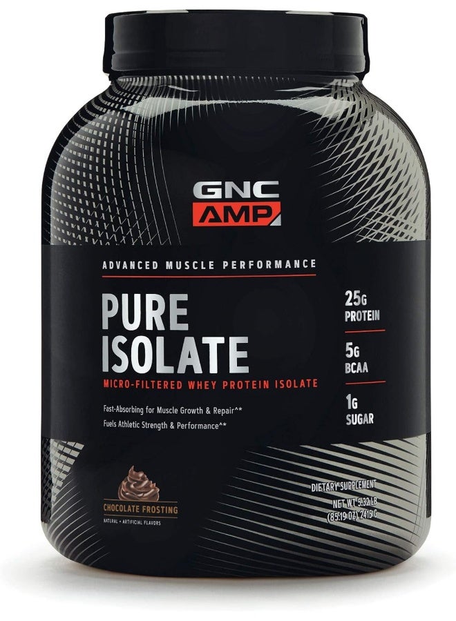 GNC AMP Pure Isolate - Chocolate Frosting - Image 1