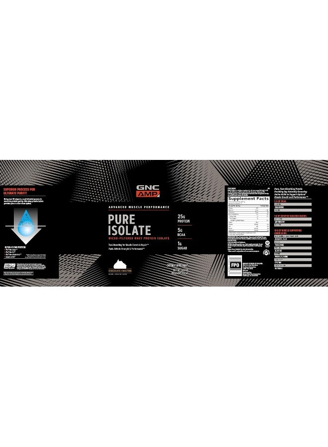 GNC AMP Pure Isolate - Chocolate Frosting - Image 3