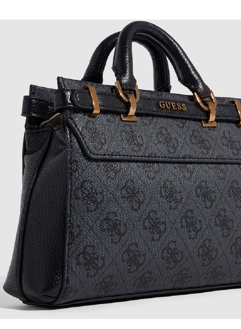 جس حقيبة سيستري من الجلد الصناعي مرصوفة بالحصى - Image 3