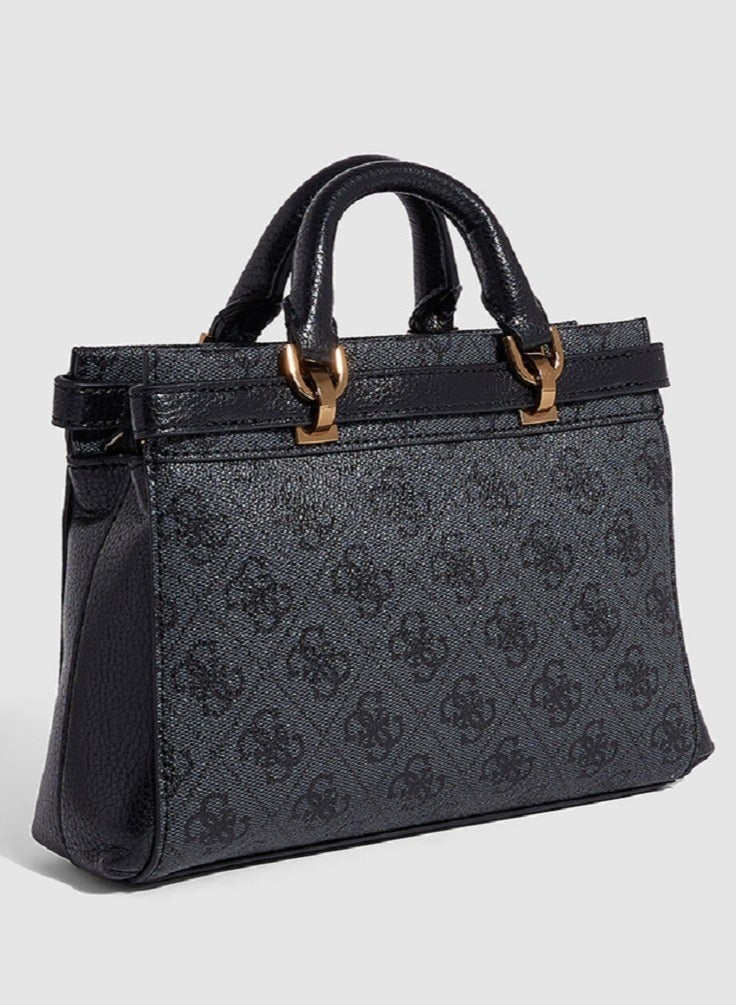 جس حقيبة سيستري من الجلد الصناعي مرصوفة بالحصى - Image 2