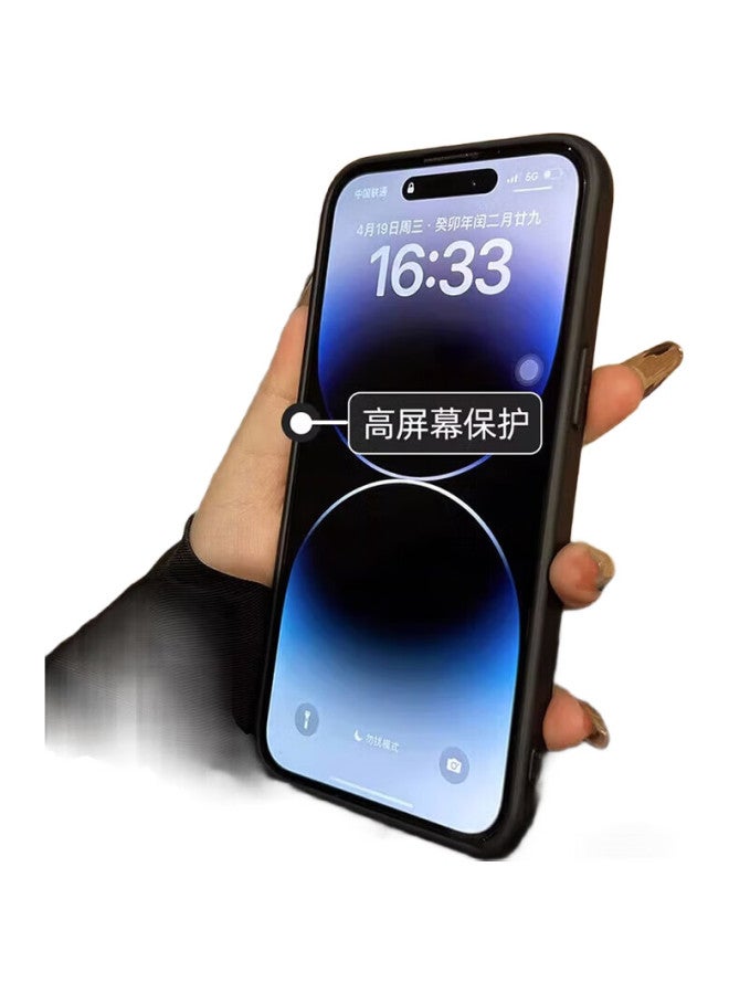 Neyaa Apple 14 Pro Max Phone Case Iphone 14 Pro Max Protective Cover Lens Full Package Ultra-thin Semi-transparent Skin-like Frosted Silicone Anti-drop Simple Uni Style - Image 3