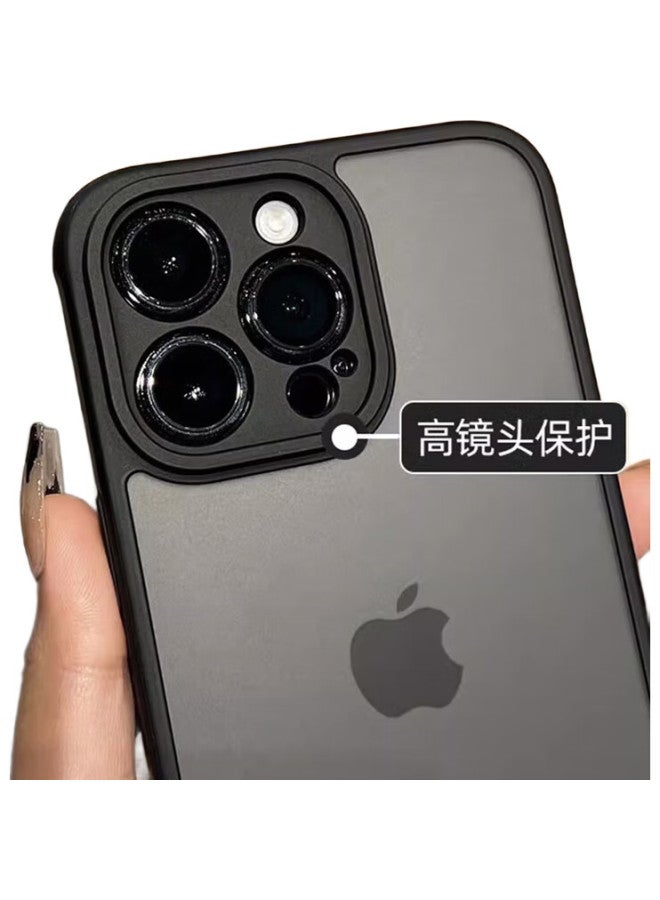 Neyaa Apple 14 Pro Max Phone Case Iphone 14 Pro Max Protective Cover Lens Full Package Ultra-thin Semi-transparent Skin-like Frosted Silicone Anti-drop Simple Uni Style - Image 2