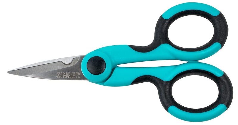 SINGER 00558 5-1/2-Inch ProSeries Heavy Duty Scissors with Power Notch, Teal - Image 2