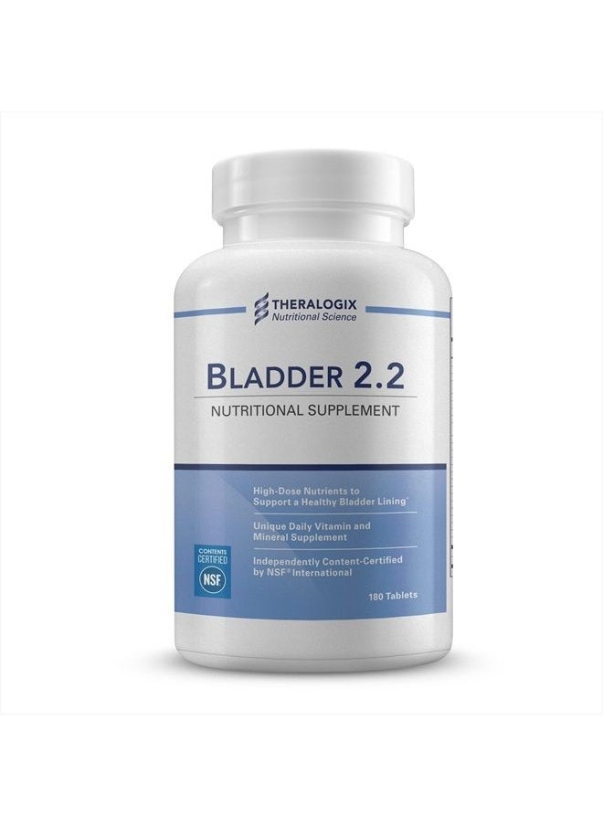 Theralogix Bladder 2.2 Multivitamin & Mineral Supplement | Supports a Healthy Bladder Lining | 90 Day Supply | Manufactured in The USA  - Image 1