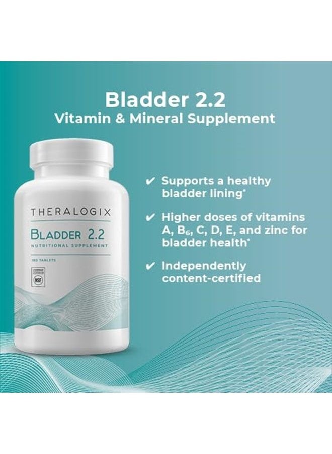 Theralogix Bladder 2.2 Multivitamin & Mineral Supplement | Supports a Healthy Bladder Lining | 90 Day Supply | Manufactured in The USA  - Image 4