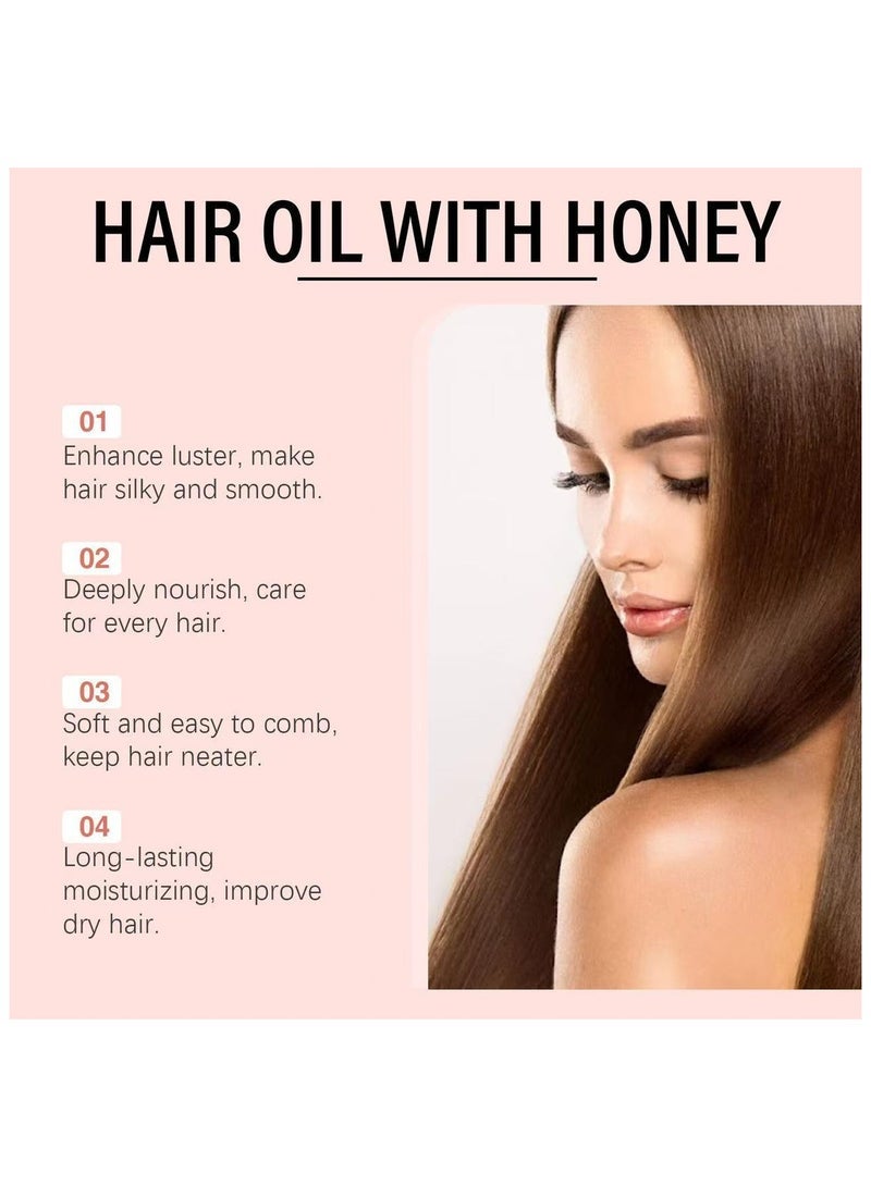 Gisou Honey Infused Hair Oil, Negin Mirsalehi, 20ml 0.7fl.oz, Enriched Delicate Hair Oil - Image 2