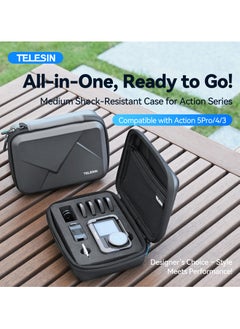 TELESIN Protective Storage Case for DJI Osmo Action 5 Pro/Action 4/3 - Double-Layer Design, Waterproof, Shockproof, Compact and Portable  - Image 2