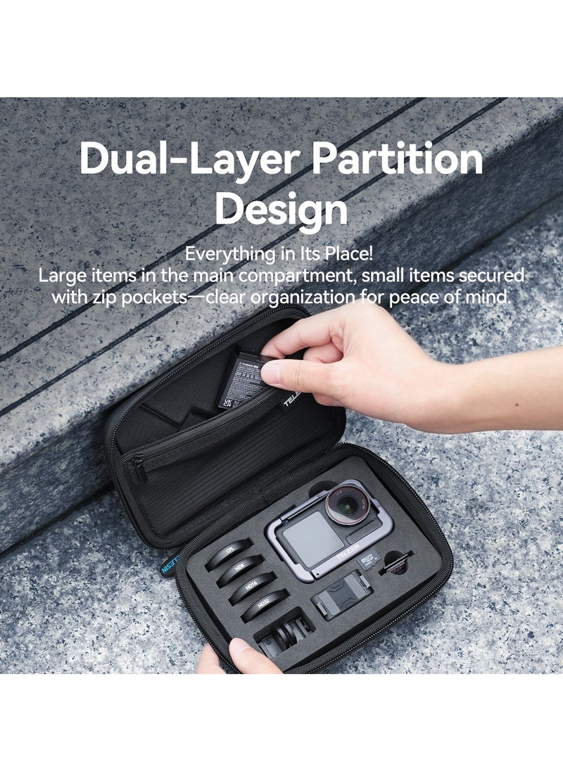 Protective Storage Case for DJI Osmo Action 5 Pro/Action 4/3 - Double-Layer Design, Waterproof, Shockproof, Compact and Portable