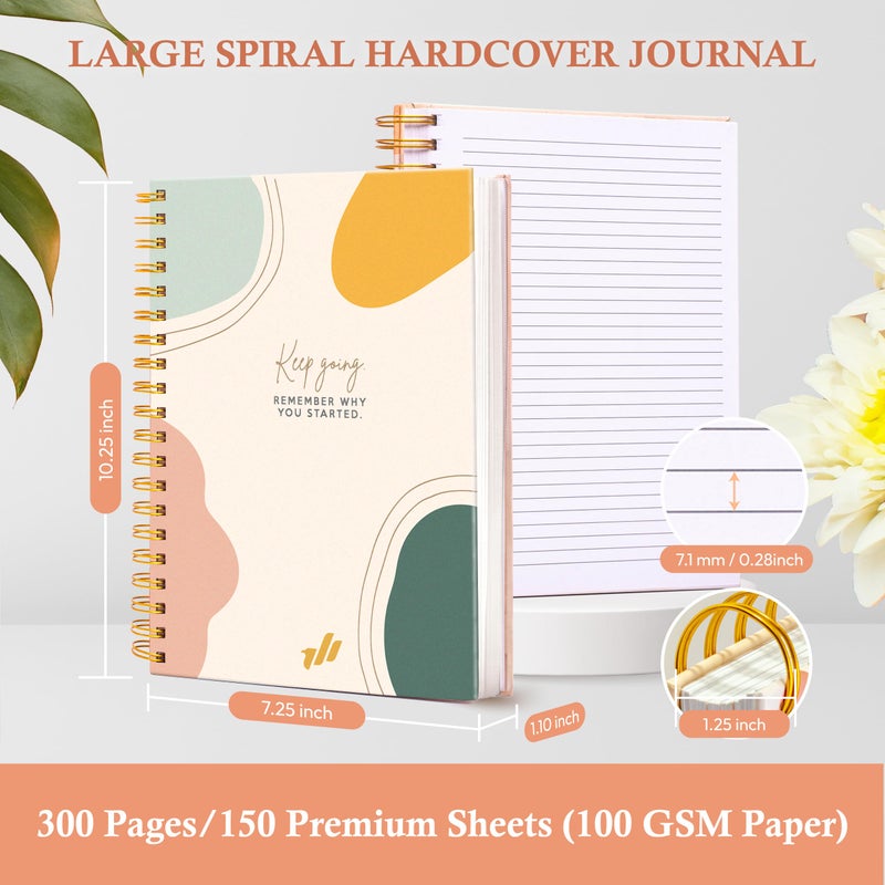 Only Zest Hard Cover 300-Page Lined Notebook with Affirmations â€“ Multiple Designs â€“ B5 â€“ 10.25 x 7.25 Inch Spiral Bound Motivational Large Journal for Women â€“ Daily Diary, Bible Notebook, Journaling - Image 3