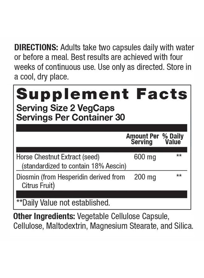 Body Gold Venastat - Leg Vein Support Supplements, Circulation Supplements with Horse Chestnut & Diosmin for Men & Women, Healthy Blood Flow - 105 Veggie Capsules - Image 1
