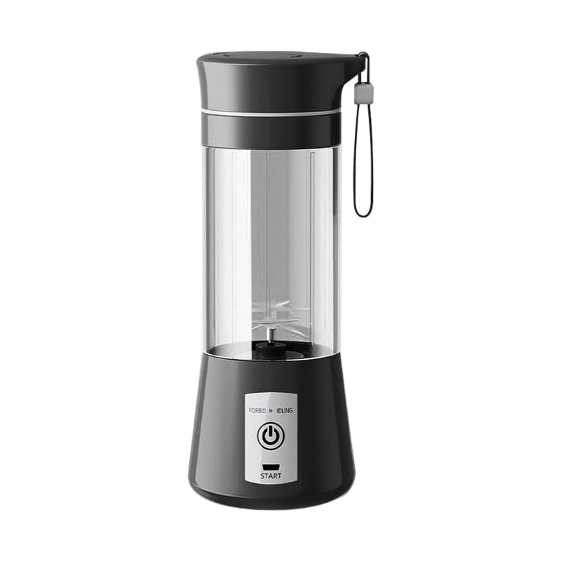 Qlect Elite Portable Blender for Juices, Shakes, Smoothies, Crushing Ice, USB Rechargeable Battery with 1500 mAh 50 Watts Motor, 380ml, Black - Image 1