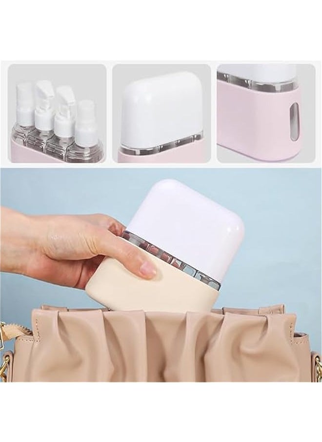 Generic Mini Shampoo Dispenser Portable Travel Bottle Set - Toiletries Bottles for Travel (Pink)  - Image 5