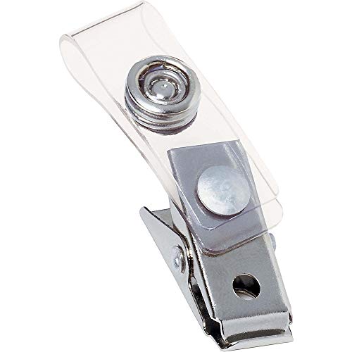 GBC Swingline ID Badge Clips, Clear, Badge Holder Clip, 100 Per Pack (1122897) - Image 5