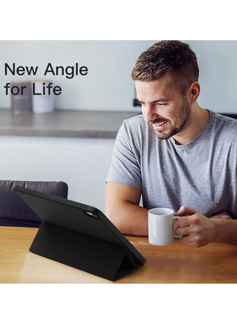 غطاء حالة اللوح لـ HUAWEI MatePad Pro 13.2 بوصة (2025) ، استيقاظ / نوم تلقائي ، لمس جلد مريح ، غطاء واقي ثلاثي رقيق مع الظهر الناعم - Image 3