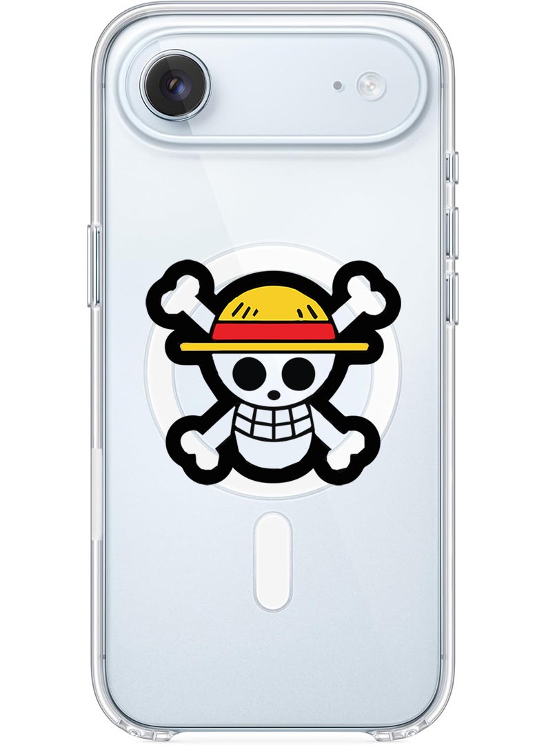 Theodor Magnetic Case for Apple iPhone 17 Air Compatible with MagSafe Wireless Charging, Shockproof Phone Bumper Cover - Skull - Image 1