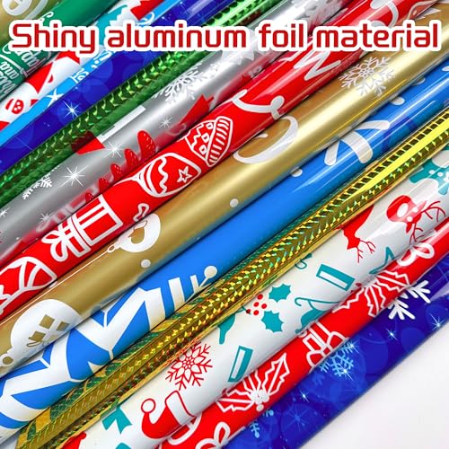 Diamerd 38PCS Christmas Drawstring Gift Bags Assorted Size Small Medium Large, Holiday Xmas Presents Wrapping Bags with Tags - Image 4