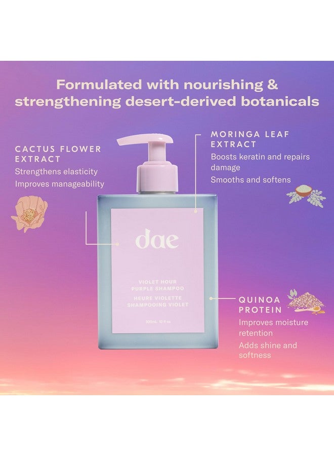 DAE Ae Hair Violet Hour Purple Shampoo Fights Brasiness Enhances Color & Repairs Damage (10 Oz) - Image 4