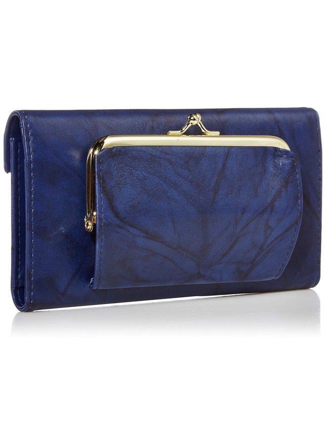 Buxton Checkbook Clutch, Navy - Image 2