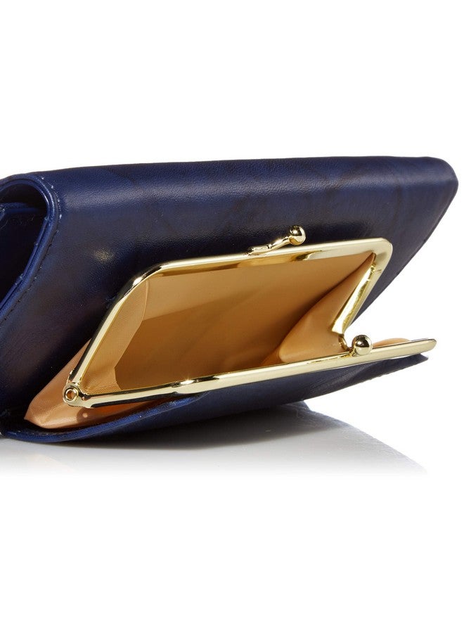 Buxton Checkbook Clutch, Navy - Image 3