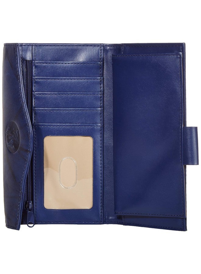 Buxton Checkbook Clutch, Navy - Image 5