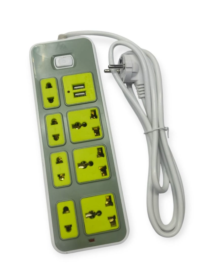 Electricity Subscriber - 7 Ports - 2Usb  Max 2500w- 10A  - Image 1