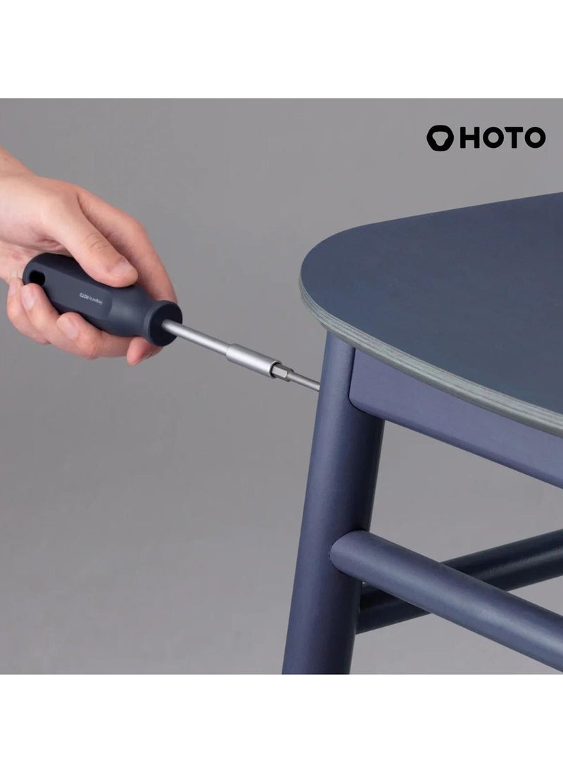 HOTO Cordless Brushless Drill Tool Set, Hidden Buckle, Unique LED Screen, Intelligent Digital Display, Practical High-end Drill Kit for Home/Daily Use